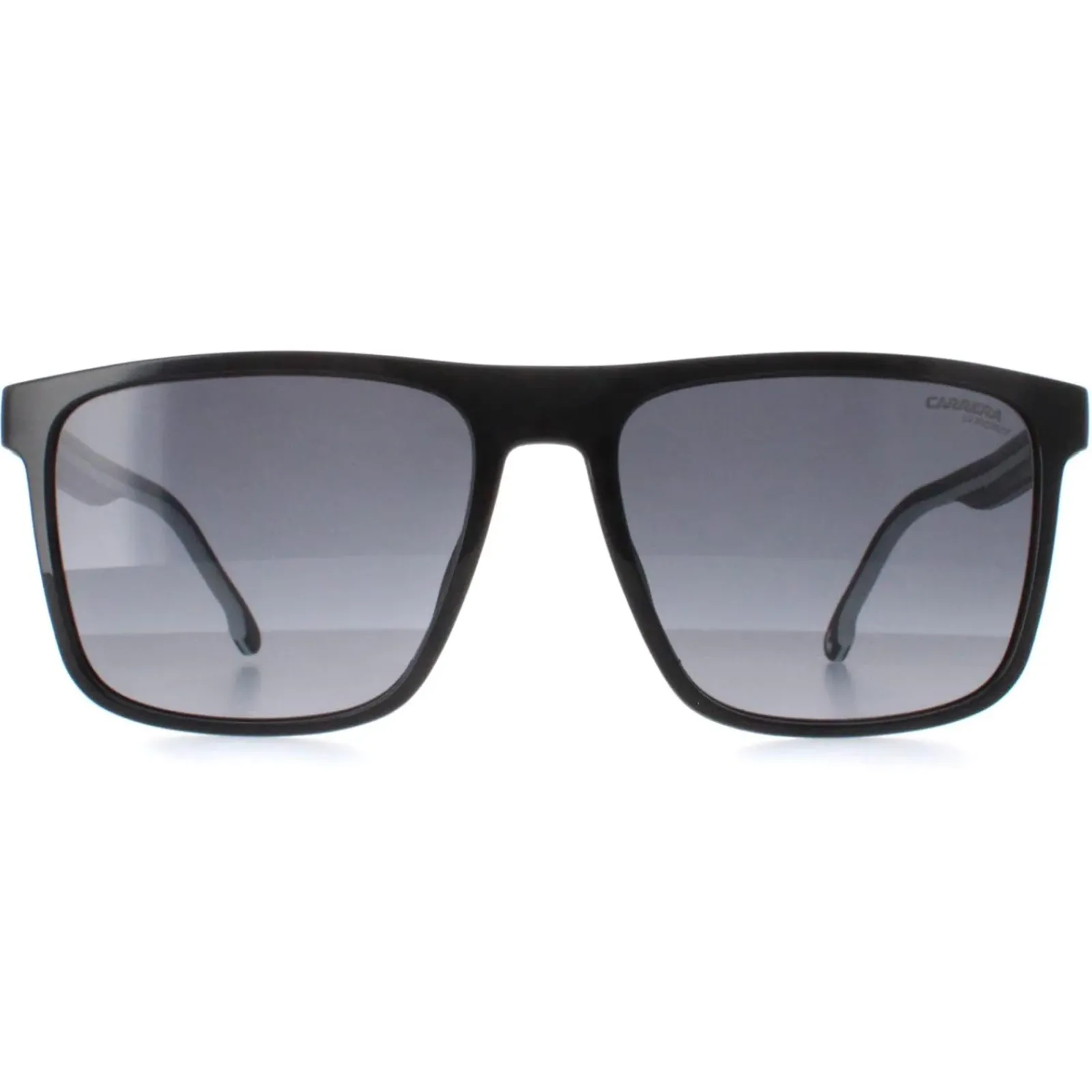Carrera Rectangle^Sunglasses 8064/S 80S 9O Black and White Dark Grey Gradient