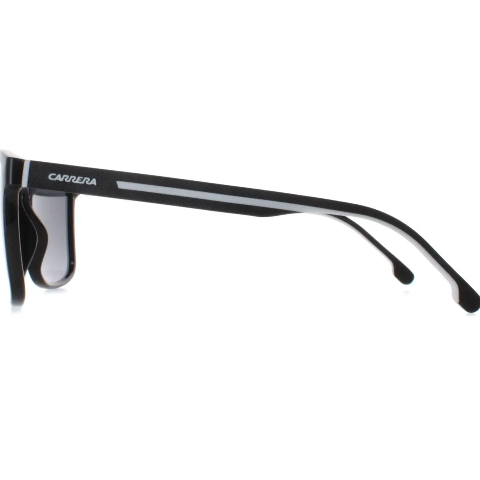 Carrera Rectangle^Sunglasses 8064/S 80S 9O Black and White Dark Grey Gradient