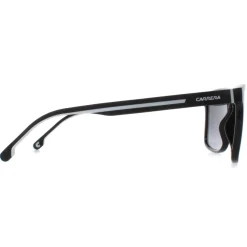Carrera Rectangle^Sunglasses 8064/S 80S 9O Black and White Dark Grey Gradient