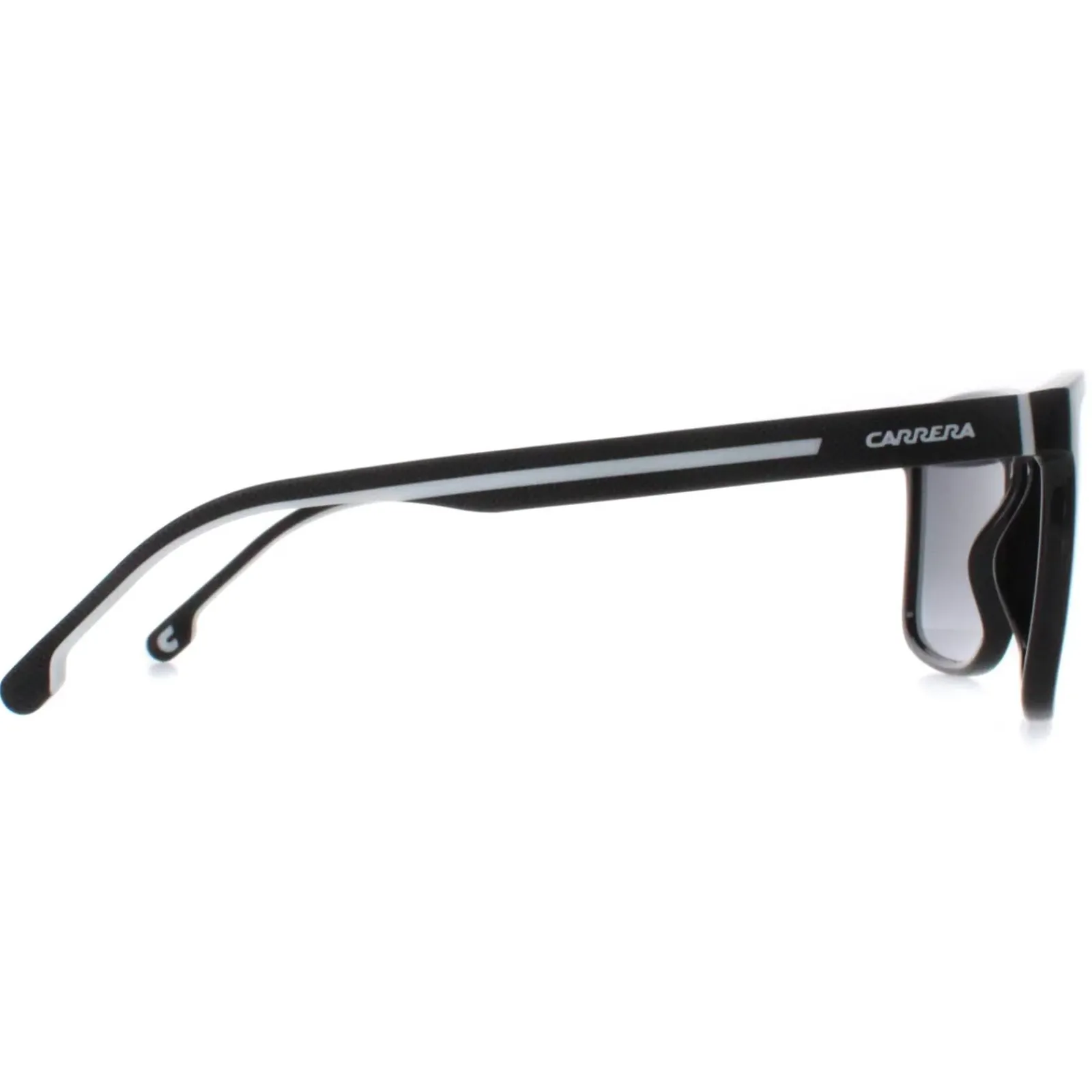 Carrera Rectangle^Sunglasses 8064/S 80S 9O Black and White Dark Grey Gradient