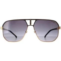 Carrera Aviator^Sunglasses 1062/S SAO 9O Matte Black and Gold Dark Grey Gradie