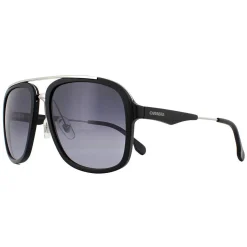 Carrera Aviator^Sunglasses 133/S TI7 9O Ruthenium Matte Black Dark Grey Gradie