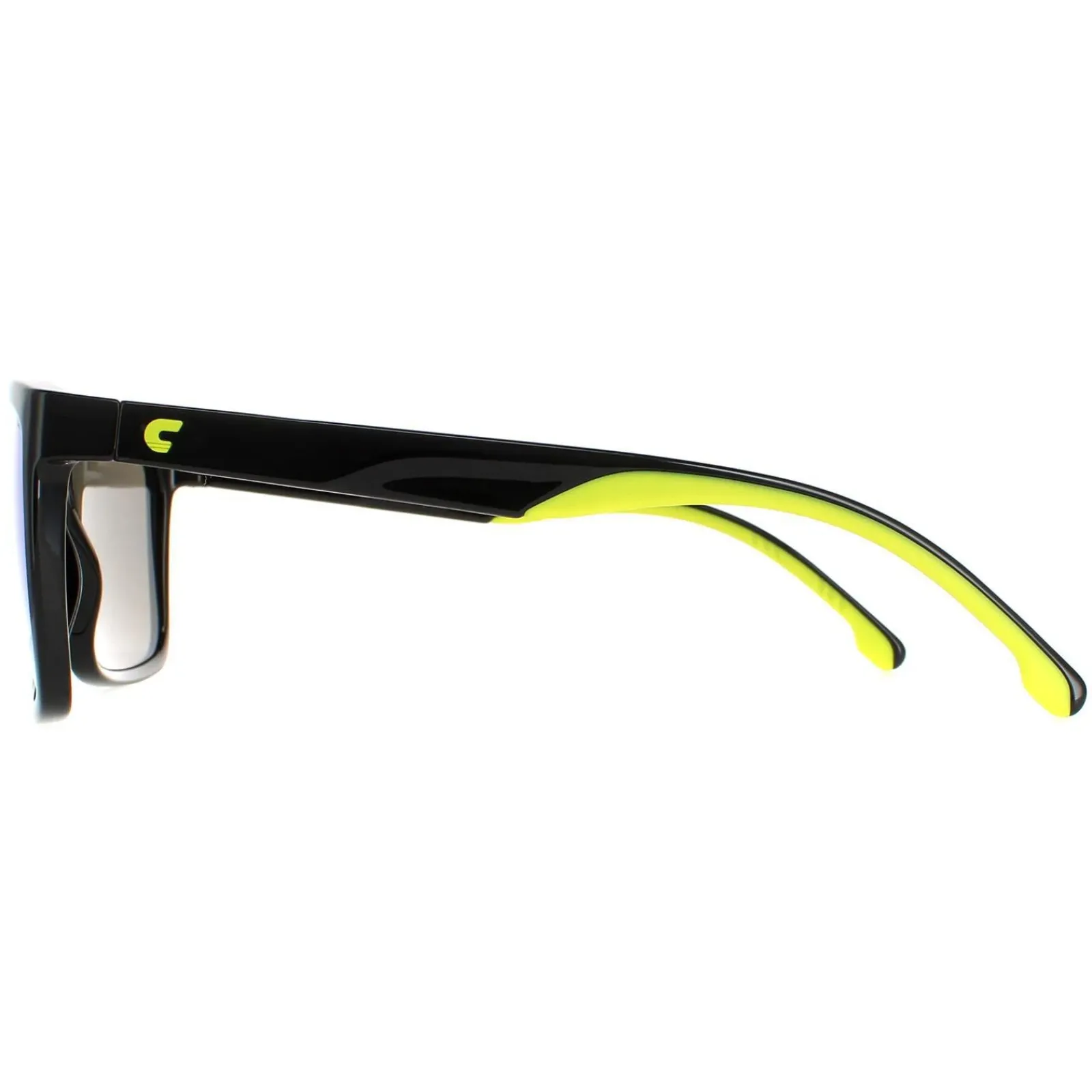 Carrera Square^Sunglasses 8055/S 7ZJ Z9 Black Green Green Multilayer Mirror