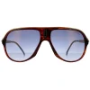 Carrera Rectangle|Rectangle^Sunglasses Safari 65/N 086 1V Dark Havana Grey Bronze Mirror