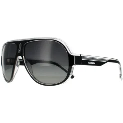 Carrera Polarised|Aviator^Sunglasses Speedway/N 80S WJ Black White Grey Gradient Polariz