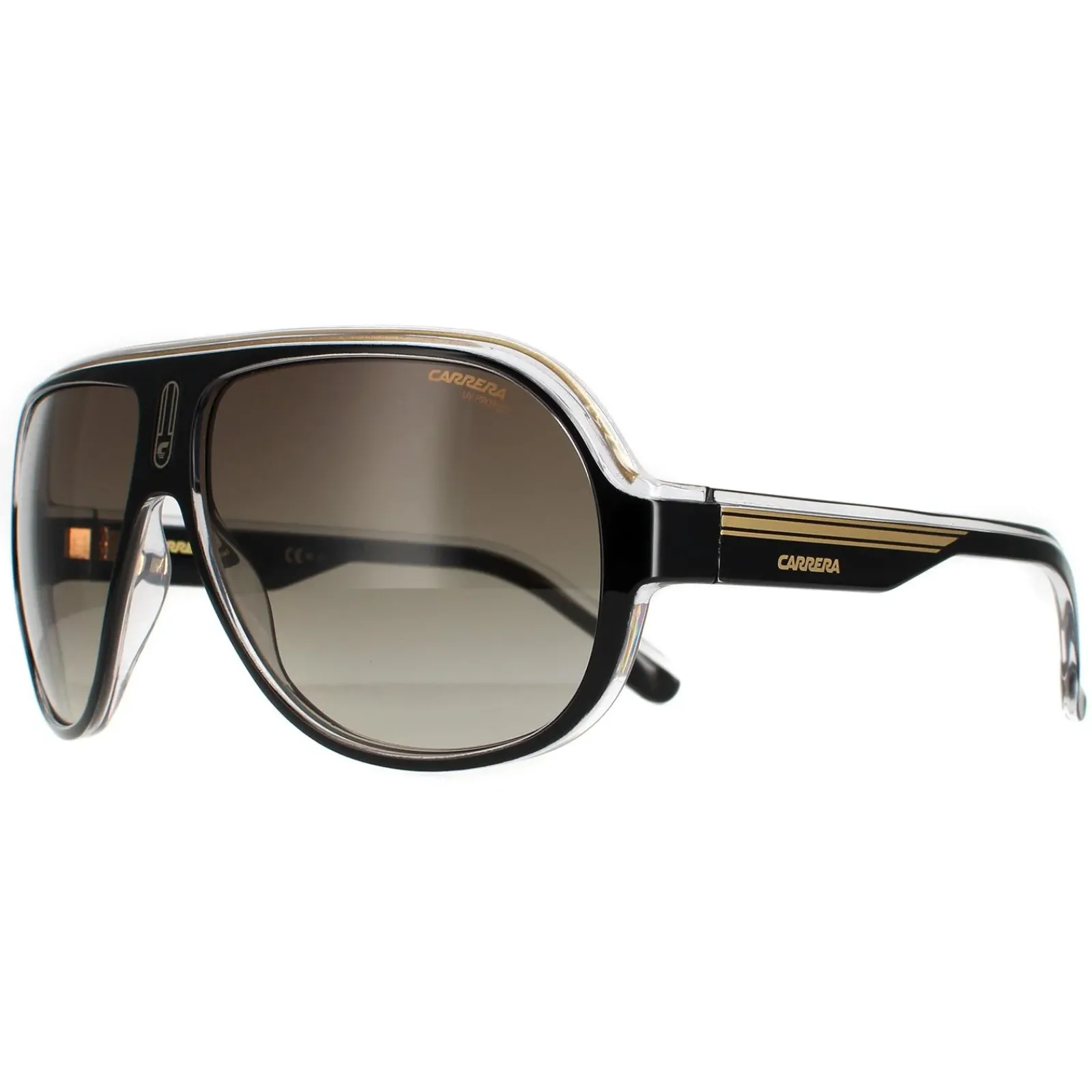 Carrera Aviator|Aviator^Sunglasses Speedway/N 2M2 HA Black Gold Brown Gradient