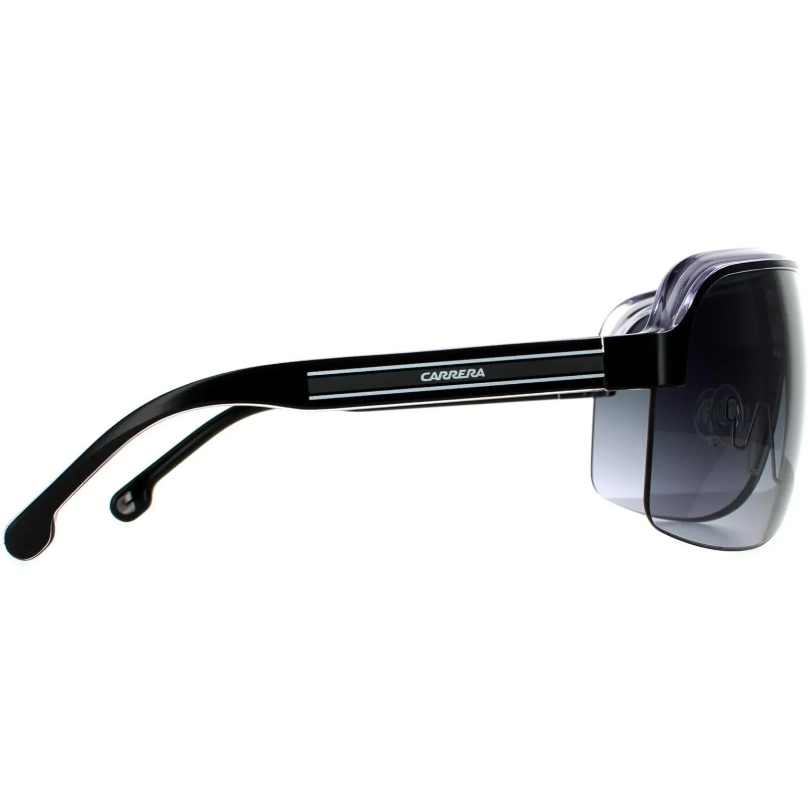 Carrera Shield|Shield^Sunglasses Topcar 1/N 80S 9O Black White Dark Grey Gradient