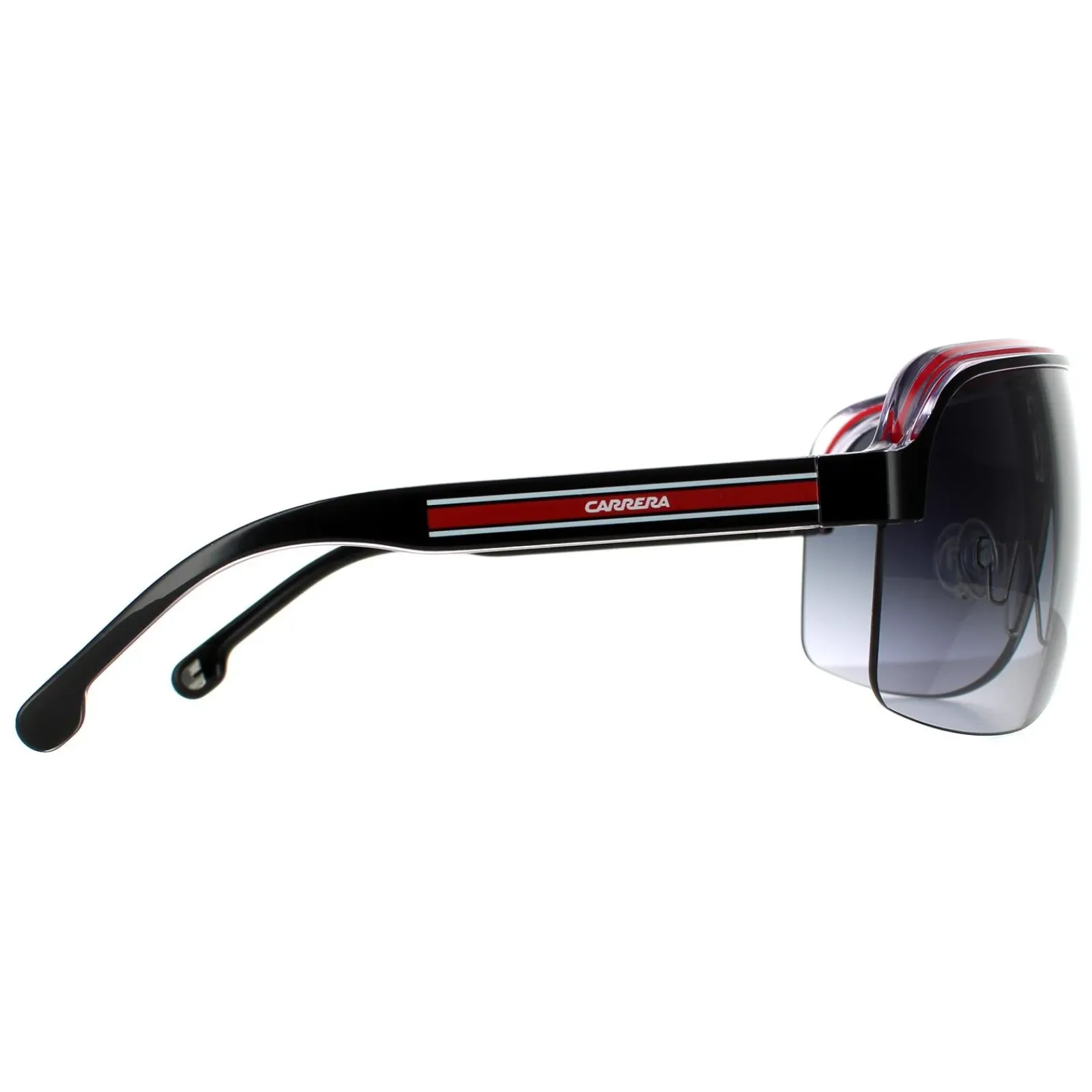 Carrera Shield|Shield^Sunglasses Topcar 1/N T4O 9O Black Crystal White Red Dark Grey
