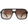 Carrera Square^Sunglasses Victory C 01/S 003 86 Matte Black Black Brown Green