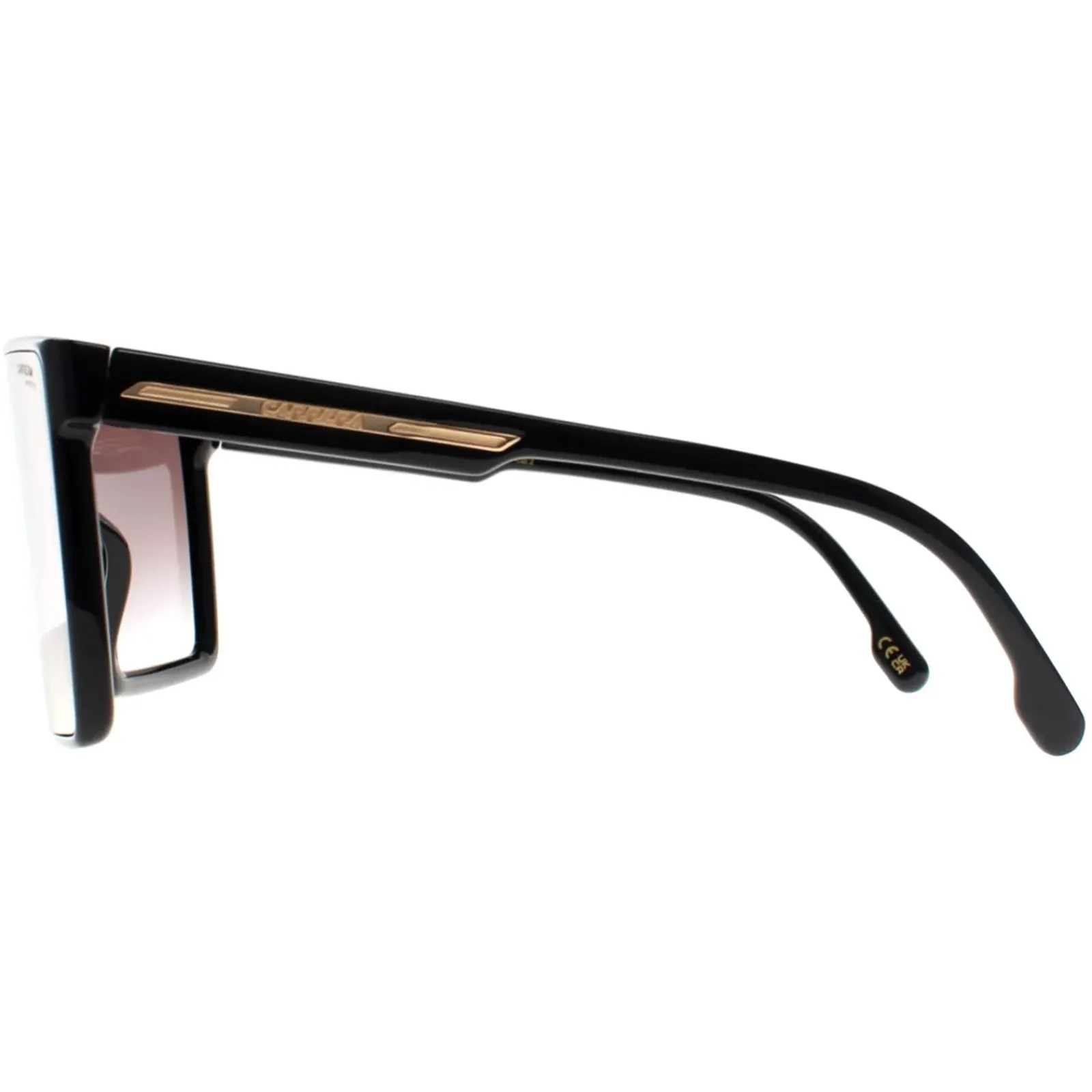 Carrera Shield^Sunglasses Victory C 07/S 807 YK Black Gold Mirror on Burgundy