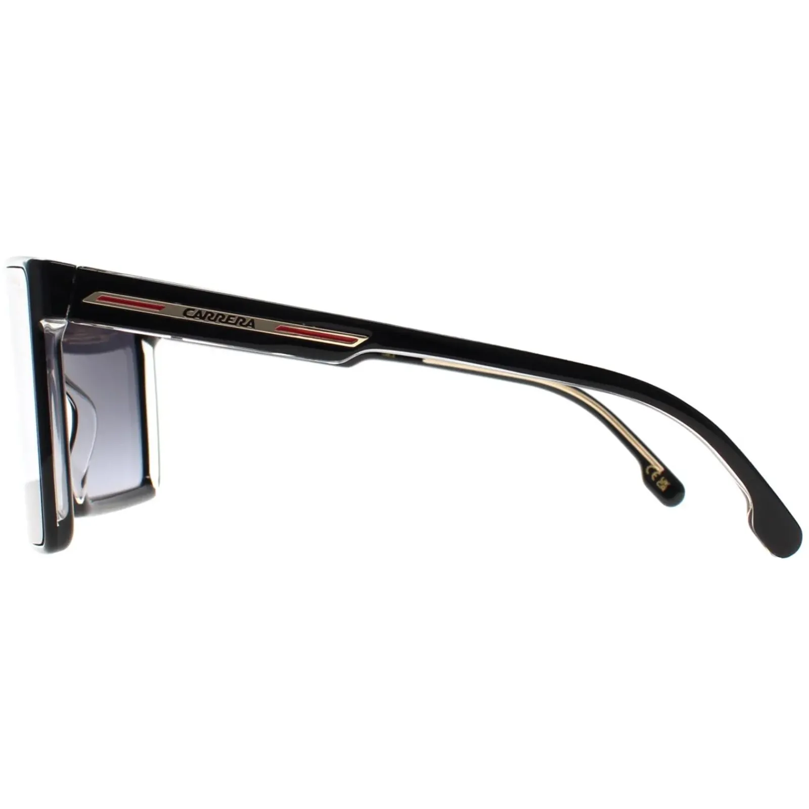 Carrera Shield^Sunglasses Victory C 07/S 7C5 9O Crystal Black Dark Grey Gradi