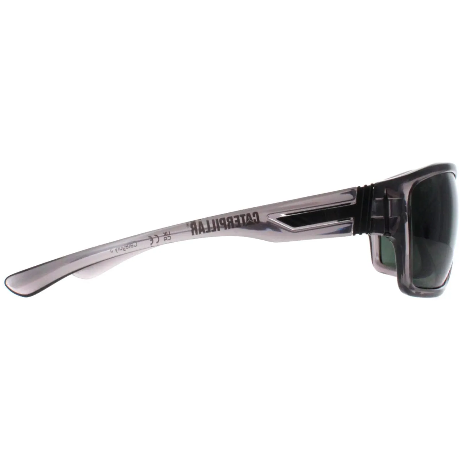 Caterpillar Polarised|Wrap^Sunglasses CTS-TRIM 108P Matte Grey Grey Polarized