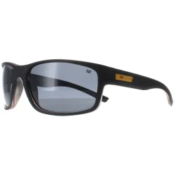 Caterpillar Polarised|Wrap^Sunglasses CTS-8019 104P Matte Black Grey Polarized