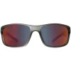 Caterpillar Wrap^Sunglasses CTS-8019 108P Frosted Dark Grey Red Grey Gradie