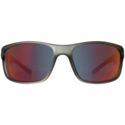 Caterpillar Wrap^Sunglasses CTS-8019 108P Frosted Dark Grey Red Grey Gradie