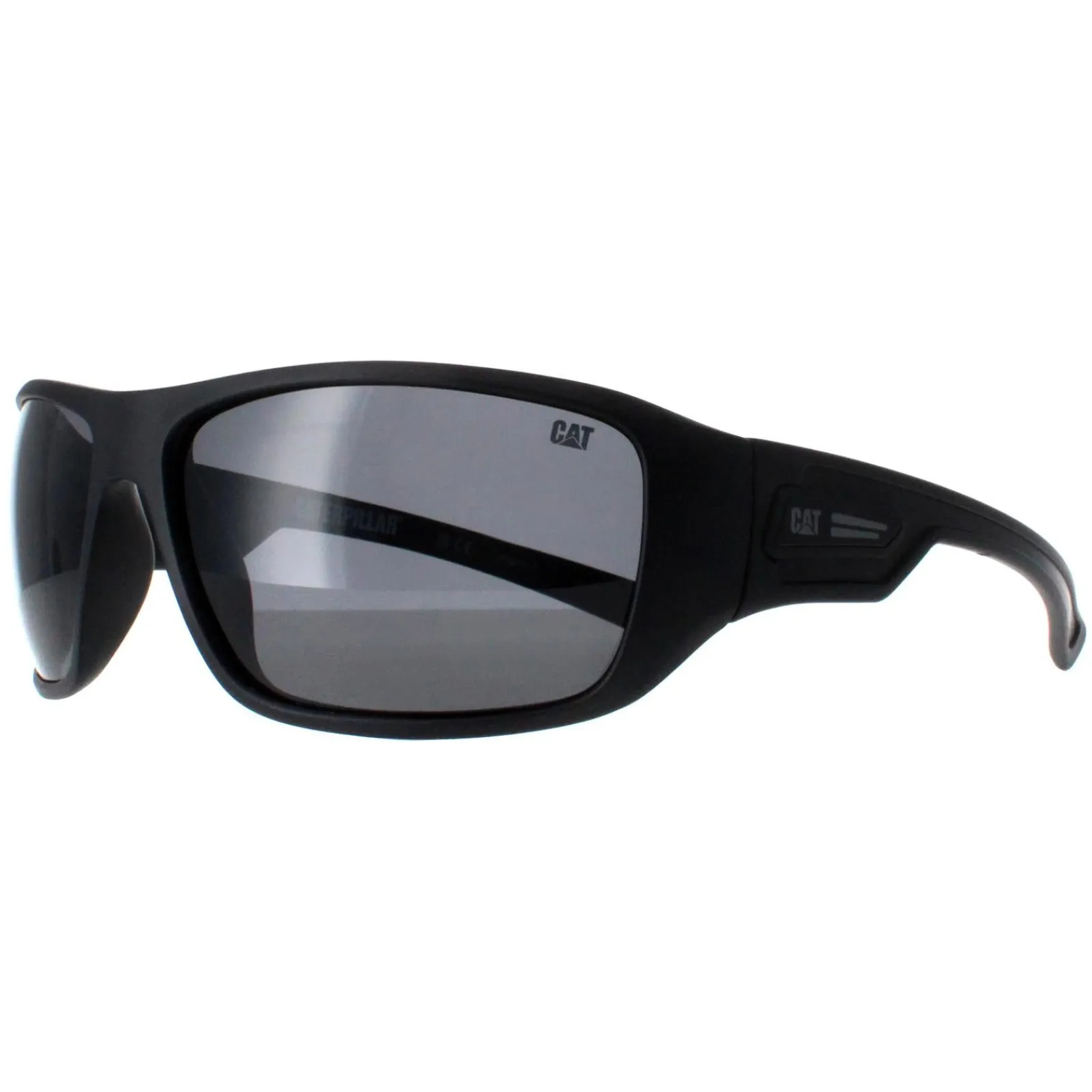 Caterpillar Polarised|Wrap^Sunglasses CTS-JACK 104P Matte Black Grey Polarized
