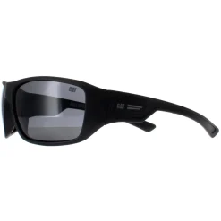 Caterpillar Polarised|Wrap^Sunglasses CTS-JACK 104P Matte Black Grey Polarized