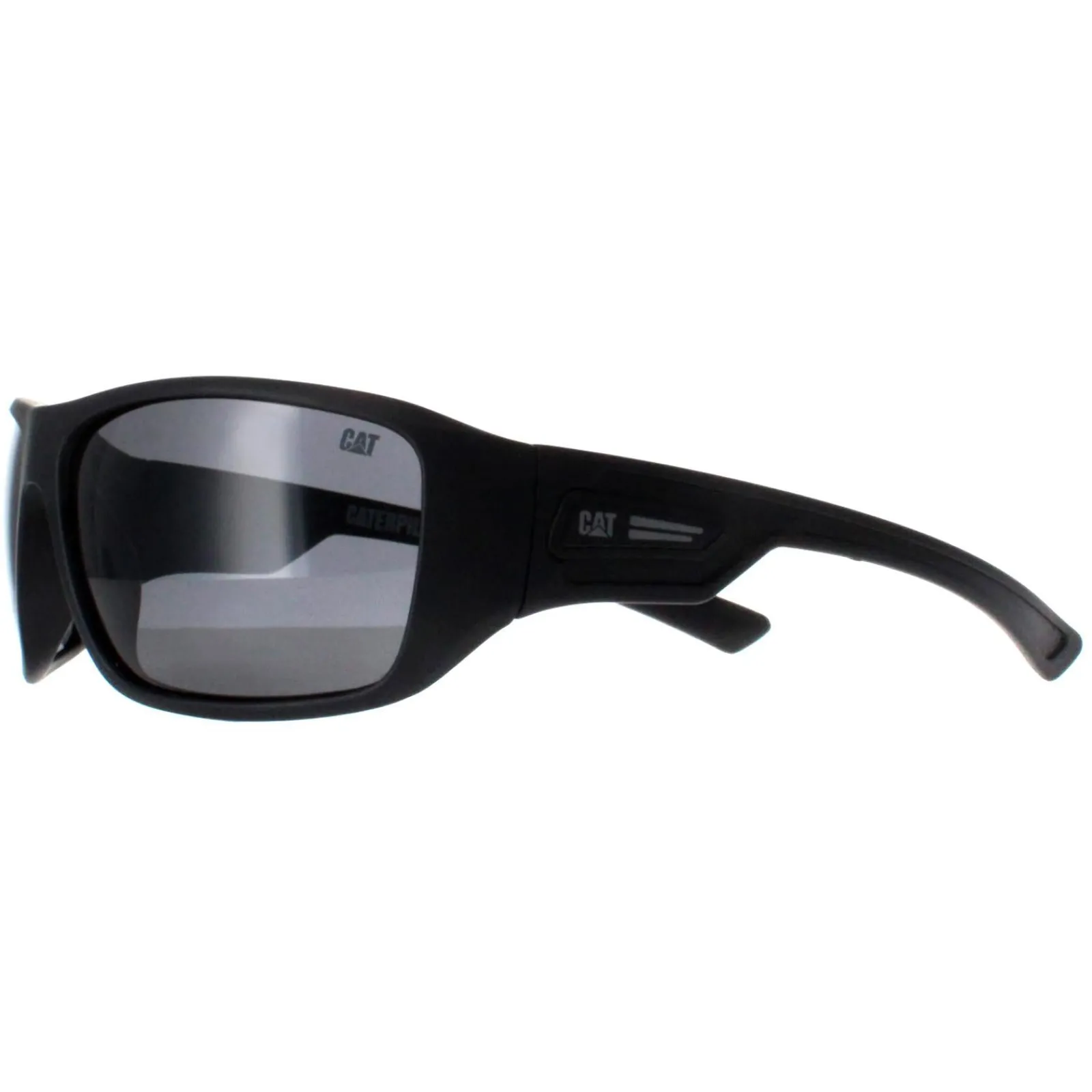 Caterpillar Polarised|Wrap^Sunglasses CTS-JACK 104P Matte Black Grey Polarized