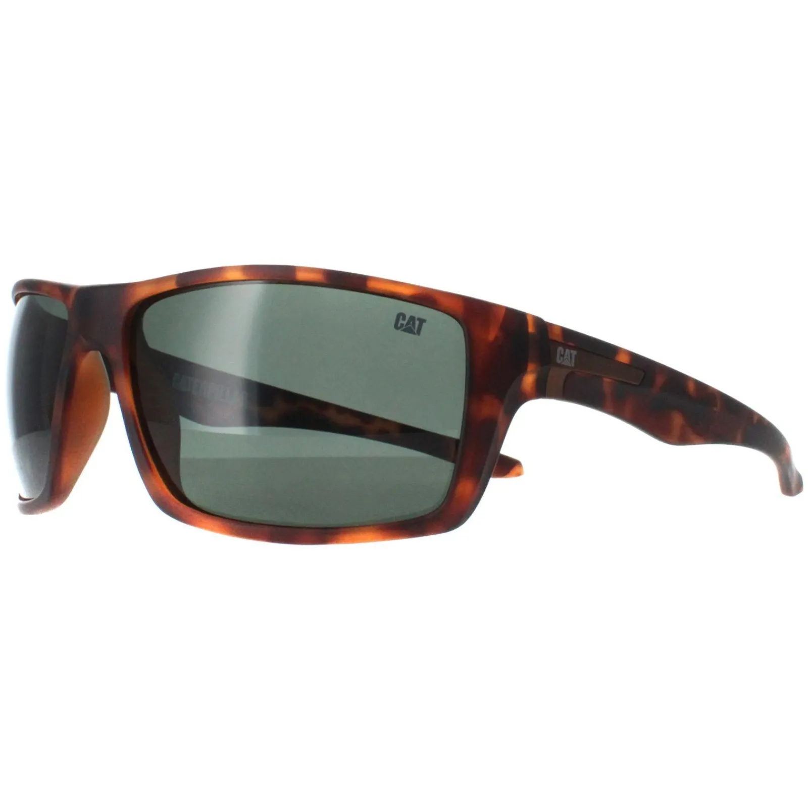 Caterpillar Polarised|Wrap^Sunglasses CTS-BLOCK 102P Tortoise Green Polarized