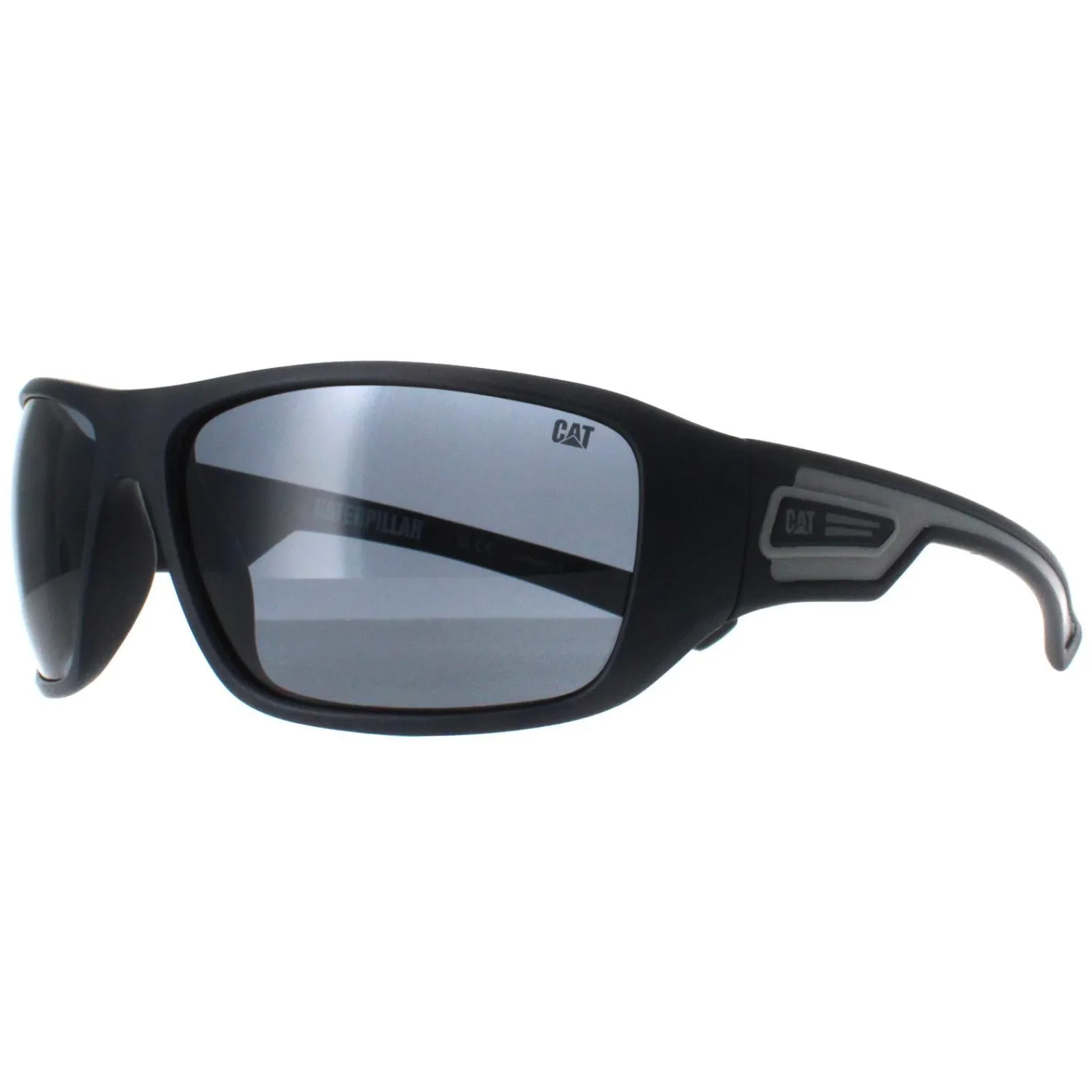 Caterpillar Polarised|Wrap^Sunglasses CTS-JACK 106P Matte Navy Smoke Polarized