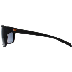 Caterpillar Polarised|Square^Sunglasses CTS-8012 104P Matte Black Smoke Polarized