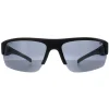 Caterpillar Polarised|Semi Rimless^Sunglasses CTS-8022 104P Matte Black Solid Smoke Polarized