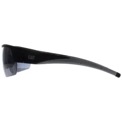Caterpillar Polarised|Semi Rimless^Sunglasses CTS-8022 104P Matte Black Solid Smoke Polarized