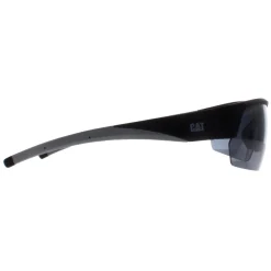 Caterpillar Polarised|Semi Rimless^Sunglasses CTS-8022 104P Matte Black Solid Smoke Polarized