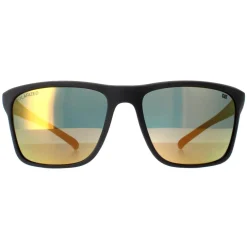 Caterpillar Polarised|Rectangle^Sunglasses CTS-8012 108P Matte Grey Orange Polarized