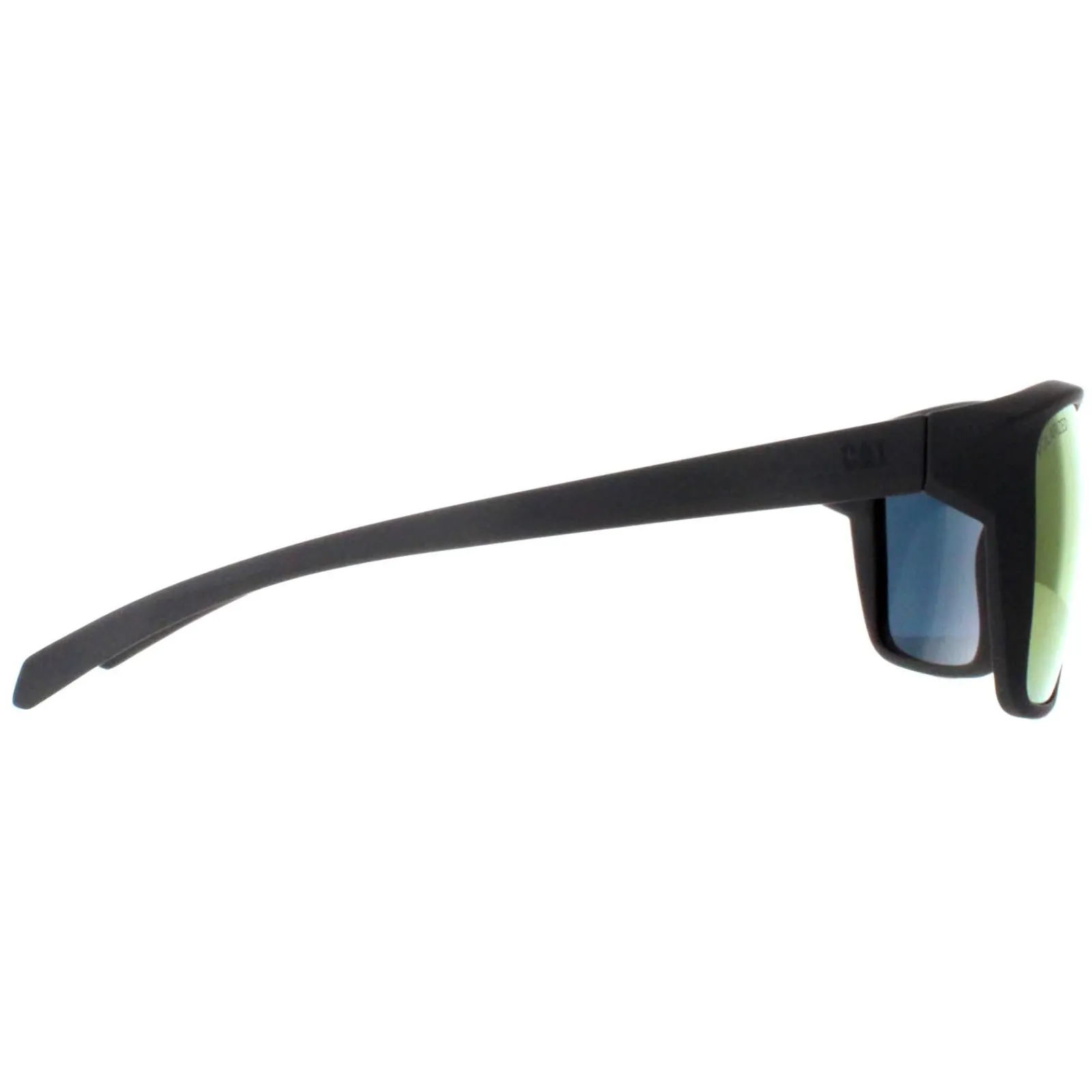 Caterpillar Polarised|Rectangle^Sunglasses CTS-8012 108P Matte Grey Orange Polarized