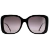 Chloe Square^Sunglasses CH0125S 001 Black Grey Gradient