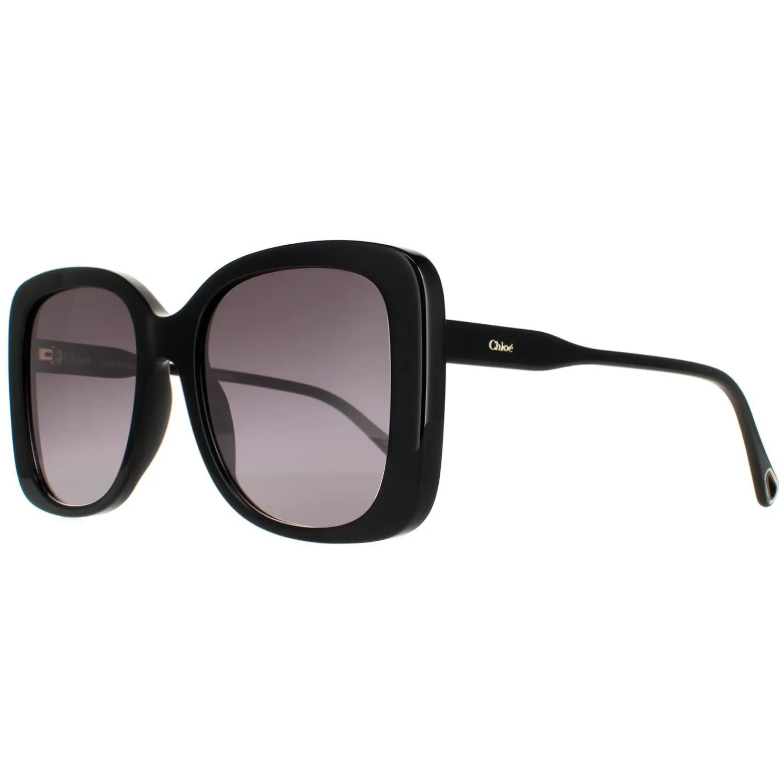 Chloe Square^Sunglasses CH0125S 001 Black Grey Gradient