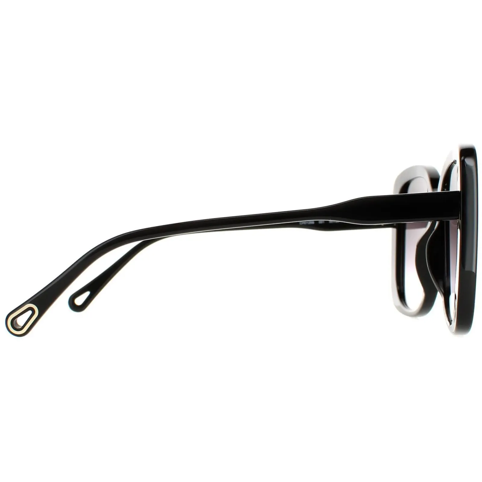 Chloe Square^Sunglasses CH0125S 001 Black Grey Gradient