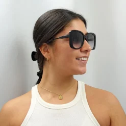 Chloe Square^Sunglasses CH0125S 001 Black Grey Gradient