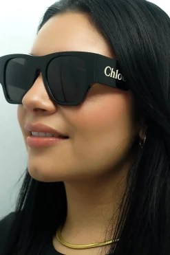 Chloe Square^Sunglasses CH0233S 001 Black Grey