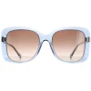 Chloe Square^Sunglasses CH0125S 002 Blue Crystal Brown Gradient