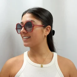 Chloe Butterfly^Sunglasses CH0001S 004 Dark Orange Grey Gradient