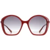 Chloe Square^Sunglasses CH0003S 003 Dark Orange Grey Gradient