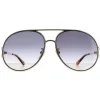 Chloe Aviator^Sunglasses CH0145S 001 Gold Black Grey Gradient