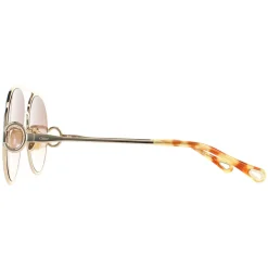 Chloe Aviator^Sunglasses CH0145S 003 Gold Blue Brown Gradient