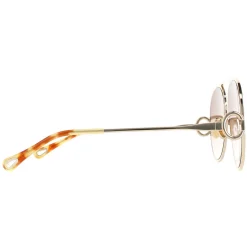 Chloe Aviator^Sunglasses CH0145S 003 Gold Blue Brown Gradient
