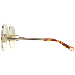 Chloe Aviator^Sunglasses CH0145S 002 Gold Havana Green Gradient