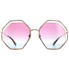 Chloe Square^Sunglasses CH0046S 003 Havana Gold Violet Blue Gradient