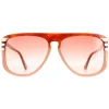 Chloe Aviator^Sunglasses CH0104S 006 Shiny Blonde Havana Orange Gradient