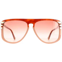 Chloe Aviator^Sunglasses CH0104S 006 Shiny Blonde Havana Orange Gradient