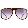 Chloe Aviator^Sunglasses CH0104S 007 Shiny Medium Havana Grey Gradient