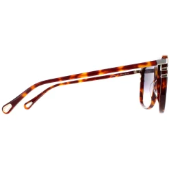 Chloe Aviator^Sunglasses CH0104S 007 Shiny Medium Havana Grey Gradient
