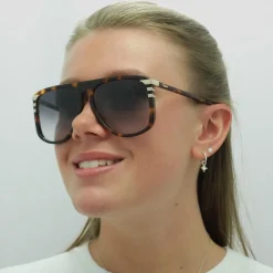 Chloe Aviator^Sunglasses CH0104S 007 Shiny Medium Havana Grey Gradient