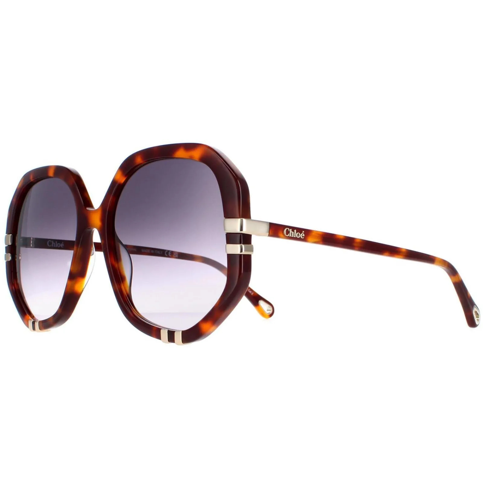 Chloe Square^Sunglasses CH0105S 004 Tortoise Grey Gradient