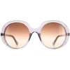 Chloe Oval^Sunglasses CH0007S 003 Transparent Grey Brown Gradient